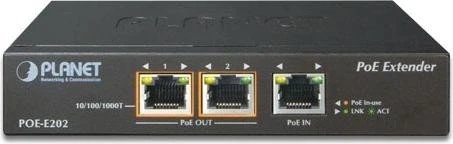 Planet Wallmount Gigabit Switch, 3x RJ-45, PoE+ PD