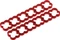 Alphacool Eiskamm Alu X24 Kabelkamm 4mm, rot, 2er-Pack Vorschaubild