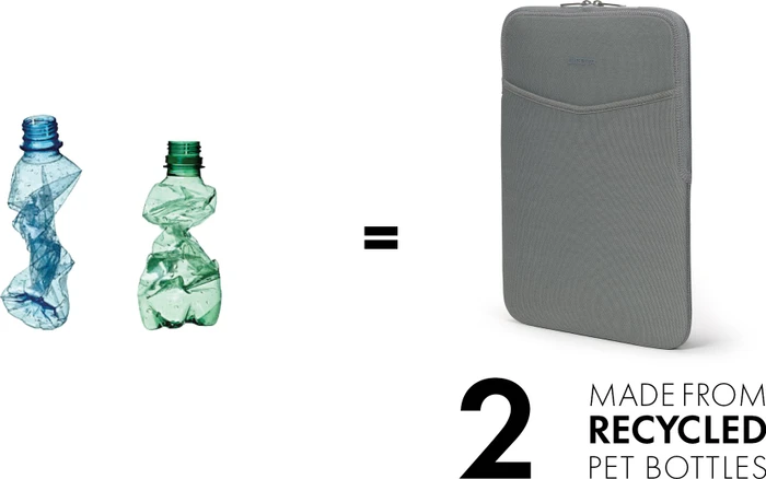 Dicota Sleeve Eco Slim für Microsoft Surface L, grau