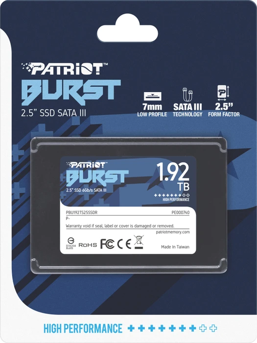 Patriot Burst 1.92TB, 2.5" / SATA 6Gb/s