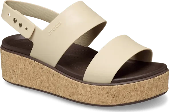Crocs Brooklyn Cork Low Wedge chai (Damen)