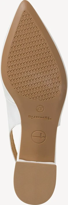 Tamaris Leder Slingpumps weiß (Damen)