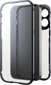 Black Rock 360° Glass Case für Apple iPhone 15 Pro transparent/schwarz