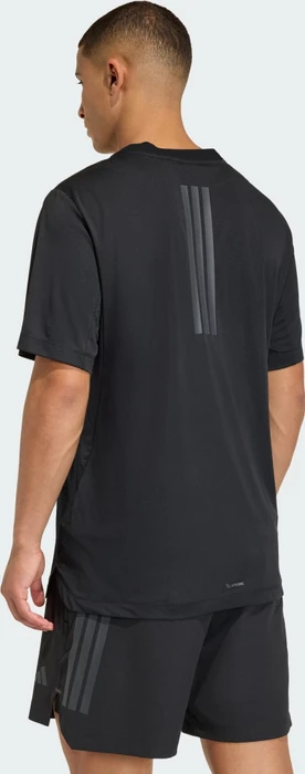 adidas D4T Primelift 3-Streifen Funktionsshirt kurzarm schwarz (Herren)