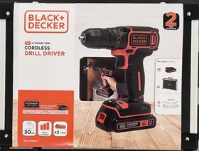 Black&Decker BDCDC18BAFC Akku-Bohrschrauber inkl. Koffer + 2 Akkus 1.5Ah + Zubehör