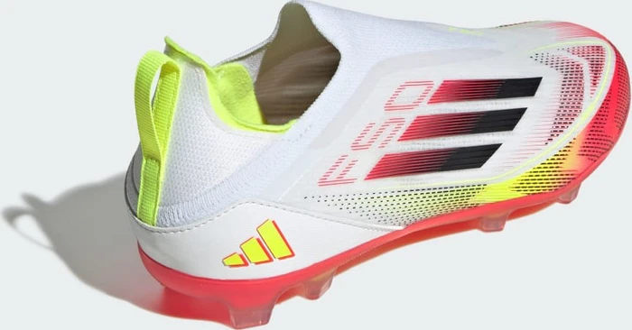 adidas F50 Elite Laceless FG cloud white/core black/solar yellow (Junior)
