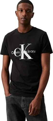 Calvin Klein Monogramm Slim Fit T-Shirt kurzarm ck black (Herren)