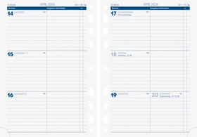 Brunnen Kalender Ersatzeinlage Wochenansicht 2024, A5, 76 Blatt