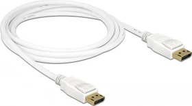 DeLOCK DisplayPort 1.2 Kabel 4K 60Hz weiß, 2m
