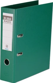 Elba Rado plast Ordner 2-Ring, 80mm, A4, grün