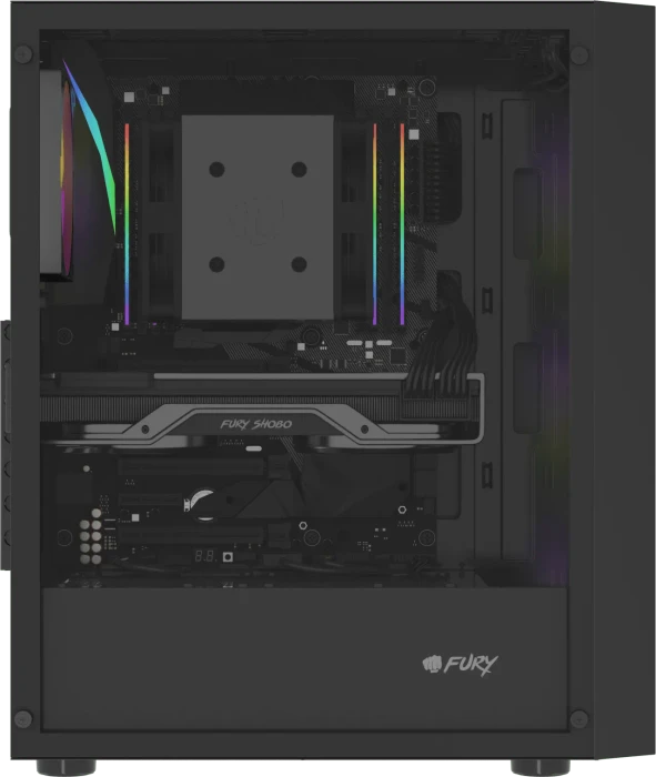 Natec Fury Shobo SH8F ARGB, Glasfenster