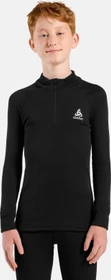 Odlo Active Warm Eco Half-Zip Funktionsshirt langarm schwarz (Junior)