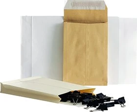 Bong Faltentasche B4 weiß, 353x250x40mm, 200er-Pack