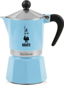 Bialetti Rainbow 1 Tasse Espressokanne hellblau