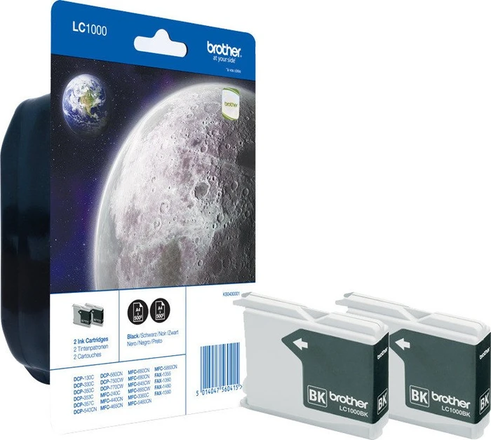 Brother Tinte LC1000BK schwarz, 2er-Pack