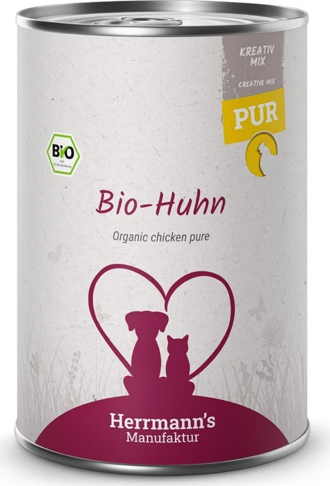 Herrmann's Manufaktur Bio-Huhn Fleischdose, 2.40kg (6x 400g)