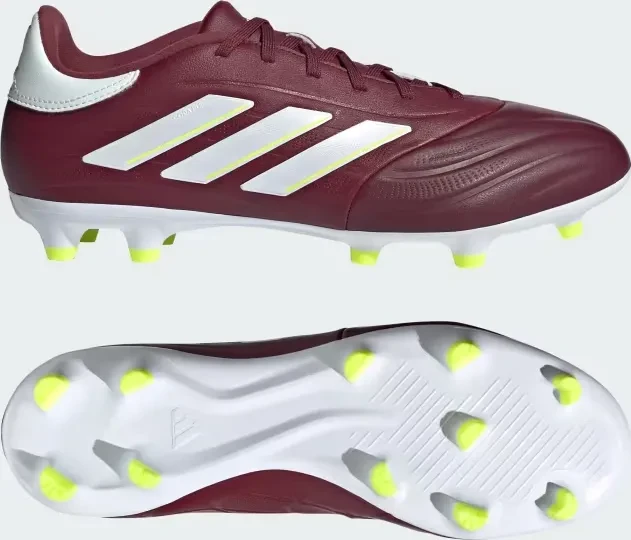 adidas Copa Pure II League FG shadow red/cloud white/team solar yellow 2