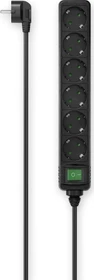 Hama Steckdosenleiste, 6-fach, 3m, schwarz