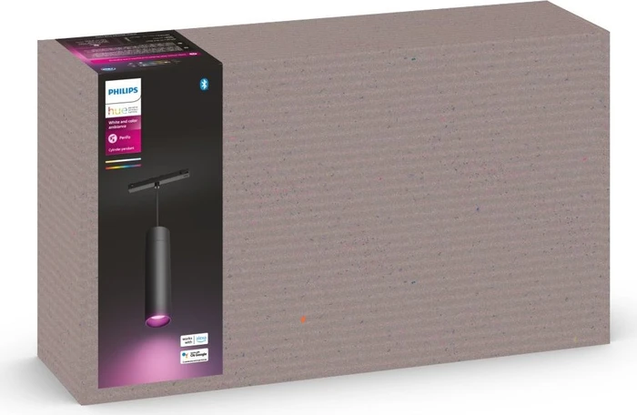 Philips Hue White and Color Ambiance Perifo Schienensystem Zylinder-Pendelleuchte 5.2W schwarz