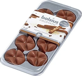 Bolsius Aromatic Wax Melts Sugar & Spice Duftwachs, 8 Stück