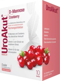Biogelat UroAkut D-Mannose plus Cranberry Granulat Beutel, 10 Stück