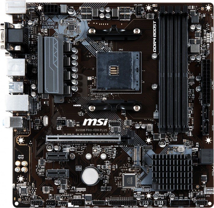 MSI B450M Pro-VDH Plus (AMD AM4)