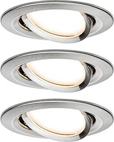 Paulmann LED Coin Slim rund 6.8W Einbauleuchte eisen, 3 Stück