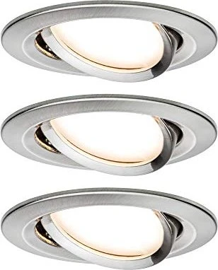 Paulmann LED Coin Slim rund 6.8W Einbauleuchte eisen, 3 Stück