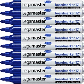 Legamaster TZ 1 Whiteboardmarker blau, 10er-Pack