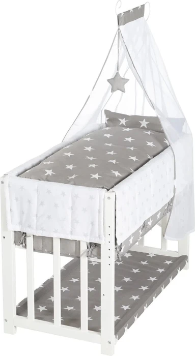 roba Little Stars 3in1 Stuben-/Beistellbett weiß