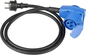 as-Schwabe Adapterleitung mit Schutzkontaktstecker und CEE Kombi-Kupplung