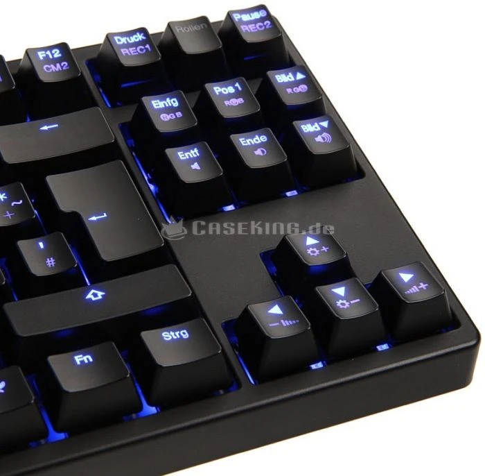 Ducky Shine 3 Slim [TKL], LEDs blau, MX BROWN, USB, DE
