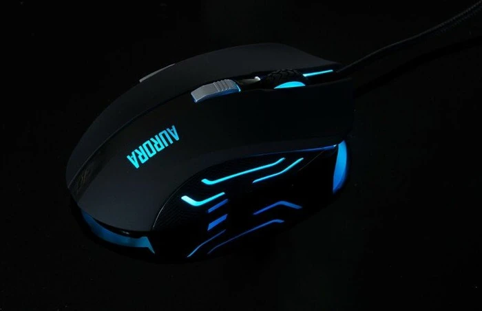 iBox Aurora A-1 Gaming Mouse schwarz, USB