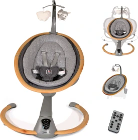 BabyGo Homey Babywippe Holzrahmen beige