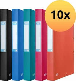 Elba Urban Sammelbox, 40mm, A4, farbig sortiert, 10er-Set