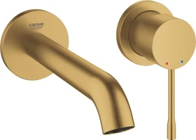 Grohe Essence 2-Loch-Waschtischbatterie M cool sunrise gebürstet