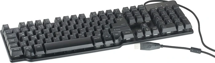 GeneralKeys Halbmechanische Gaming-Tastatur, schwarz, USB, DE