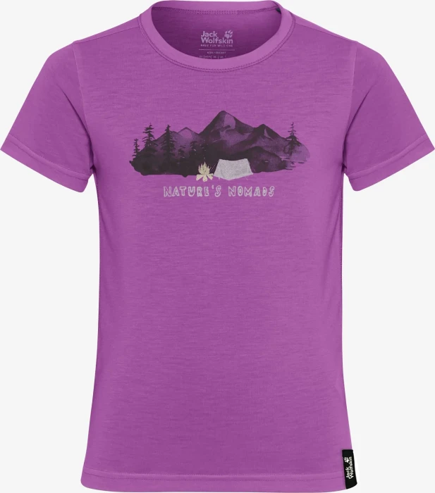 Jack Wolfskin Hiking Graphic Funktionsshirt kurzarm freesia (Junior)