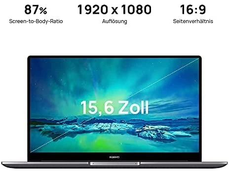 Huawei MateBook D 15 AMD (2021) MateBook D 15 AMD (2021), Space Grey, Ryzen 5 5500U, 8GB RAM, 512GB SSD, DE
