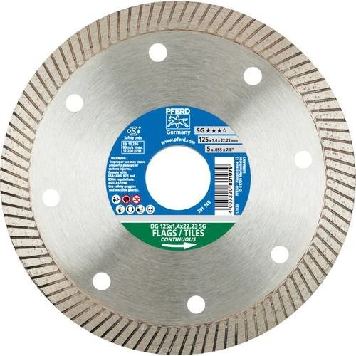 Pferd DG 125x1.4x22.23 FL SG Diamanttrennscheibe, 125x1.4x22.23mm, 1 Stück
