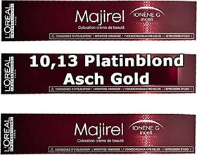 L'Oréal Majirel Haarfarbe 10.13 platinblond asch gold, 50ml