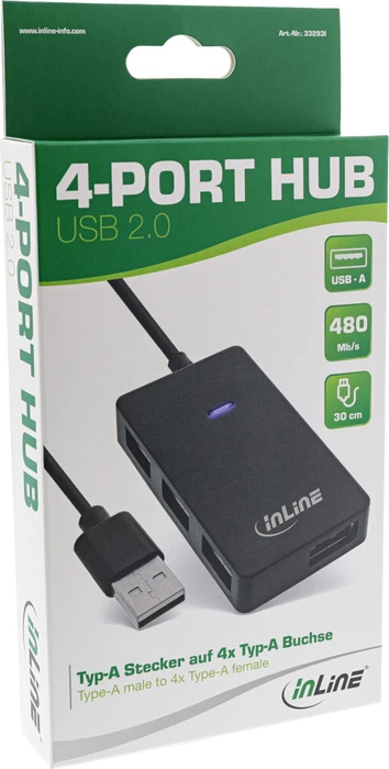 InLine USB 2.0 USB-Hub, USB-A 2.0 [Stecker]