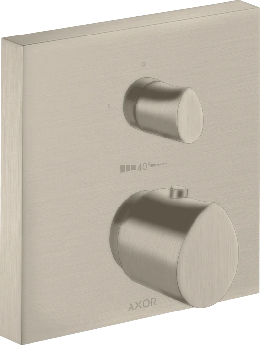 Hansgrohe AXOR Starck Organic Thermostat Unterputz mit Absperrventil brushed nickel