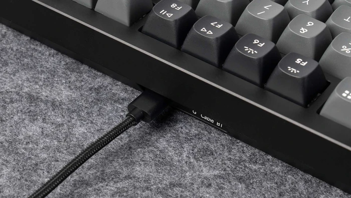 Keychron Lemokey P1 Pro, Carbon Black, 75%, LEDs RGB, Keychron Super BROWN, USB/Bluetooth, ND
