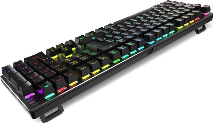 Sharkoon Skiller SGK36W Wireless, schwarz, LEDs RGB, Huano RED, USB, DE