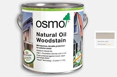 Osmo Holzschutz Öl-Lasur 906 außen perlgrau, 2.5l