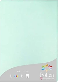 Clairefontaine Pollen Universalpapier jadegrün, A4, 210g/m², 25 Blatt