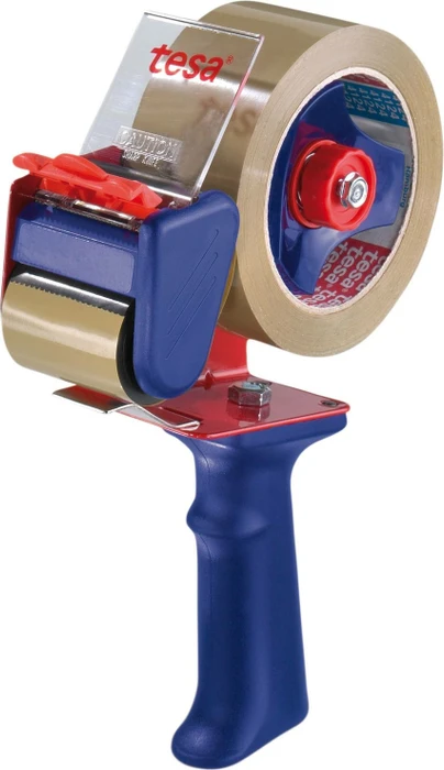 tesa tesapack Handabroller Economy blau/rot, 50mm/66m, 1 Stück