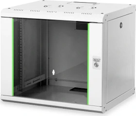 Digitus Professional Unique Serie Wandschrank 9HE, Sicherheitsglastür, IP2X, grau, 450mm tief