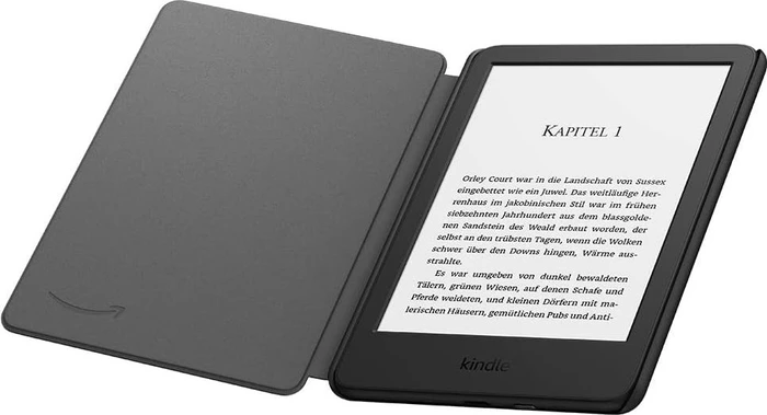 Amazon Stoffhülle für Kindle 2022 [11. Generation], Holzfaser, schwarz